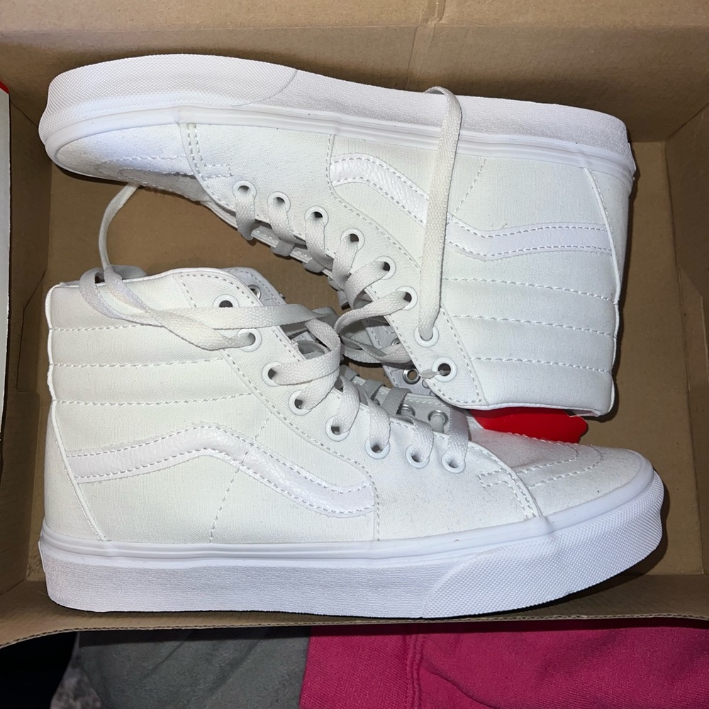 VANS CANVAS SK8-HI SHOE White